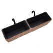 Garden Planters 2 pcs Water Hyacinth Brown