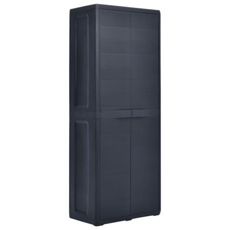Garden Storage Cabinet 65x38x171 Cm Plastic Crazy S Garden Storage Cabinet 65x38x171 Cm, Plastic Outdoor Storage Cupboards Australia