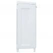 Garden Dustbin with 3 Bags Light Grey 65x38x102 cm