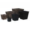 Garden Planters 3 pcs Water Hyacinth Brown