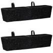 Garden Planters 2 pcs Water Hyacinth Black