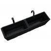 Garden Planters 2 pcs Water Hyacinth Black