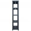 Storage Shelving 5-tier Plastic Shelf Rack 180 cm Height Black