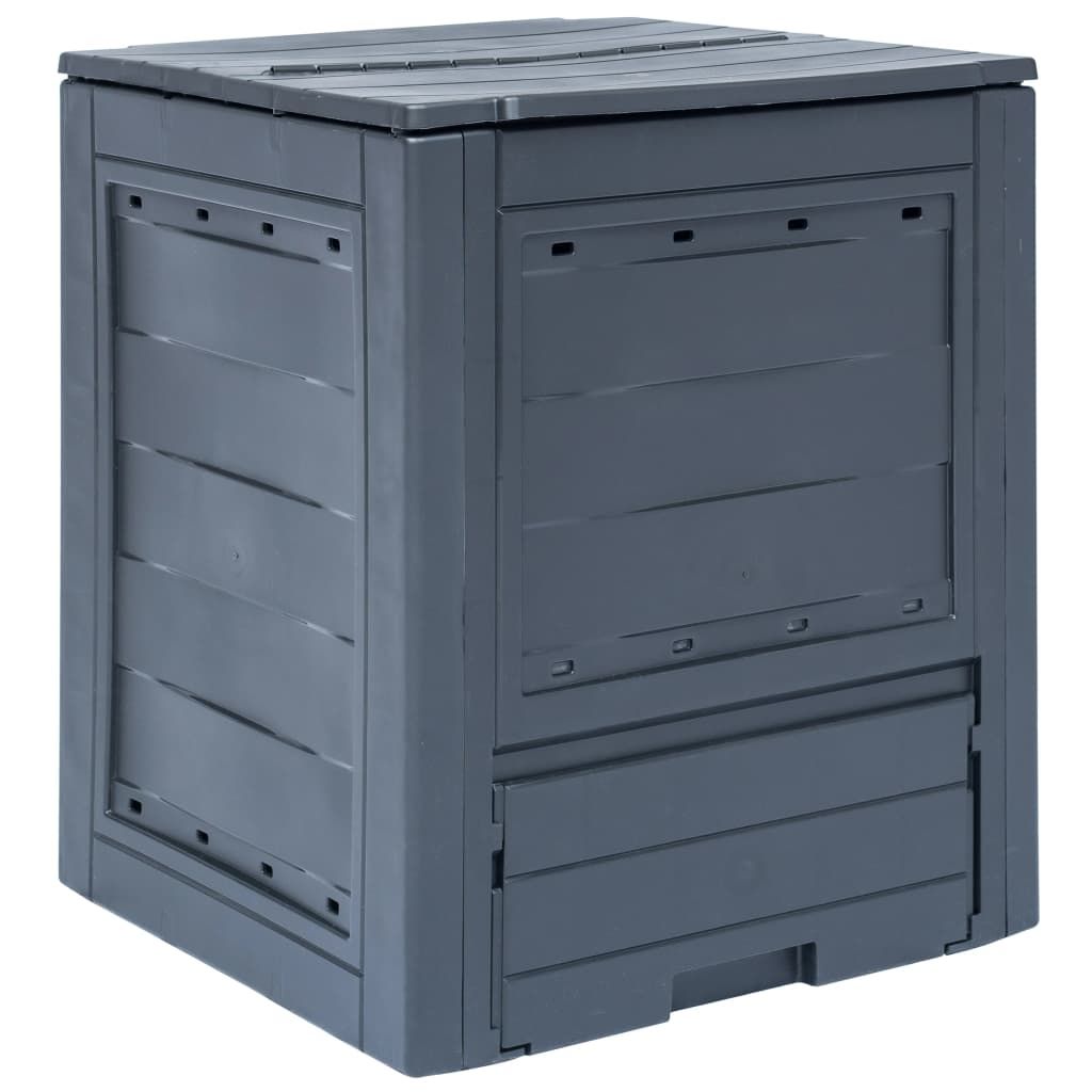 Garden Composter Grey 60x60x73 cm 260 L