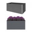 Garden Planter Grey 200x100x91 cm WPC