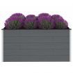 Garden Planter Grey 200x100x91 cm WPC