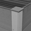 Garden Planter Grey 200x50x91 cm WPC