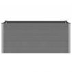 Garden Planter Grey 200x50x91 cm WPC