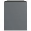 Bedside Cabinet Grey 40x30x40 cm Chipboard