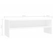 TV Cabinet White 120x40x40 cm Chipboard