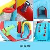 8 In 1 Inflatable Water Park Slide Jumping Castle Soccer Goal with Cannon