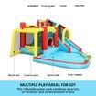 8 In 1 Inflatable Water Park Slide Jumping Castle Soccer Goal with Cannon