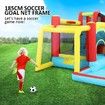 8 In 1 Inflatable Water Park Slide Jumping Castle Soccer Goal with Cannon