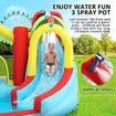 8 In 1 Inflatable Water Park Slide Jumping Castle Soccer Goal with Cannon