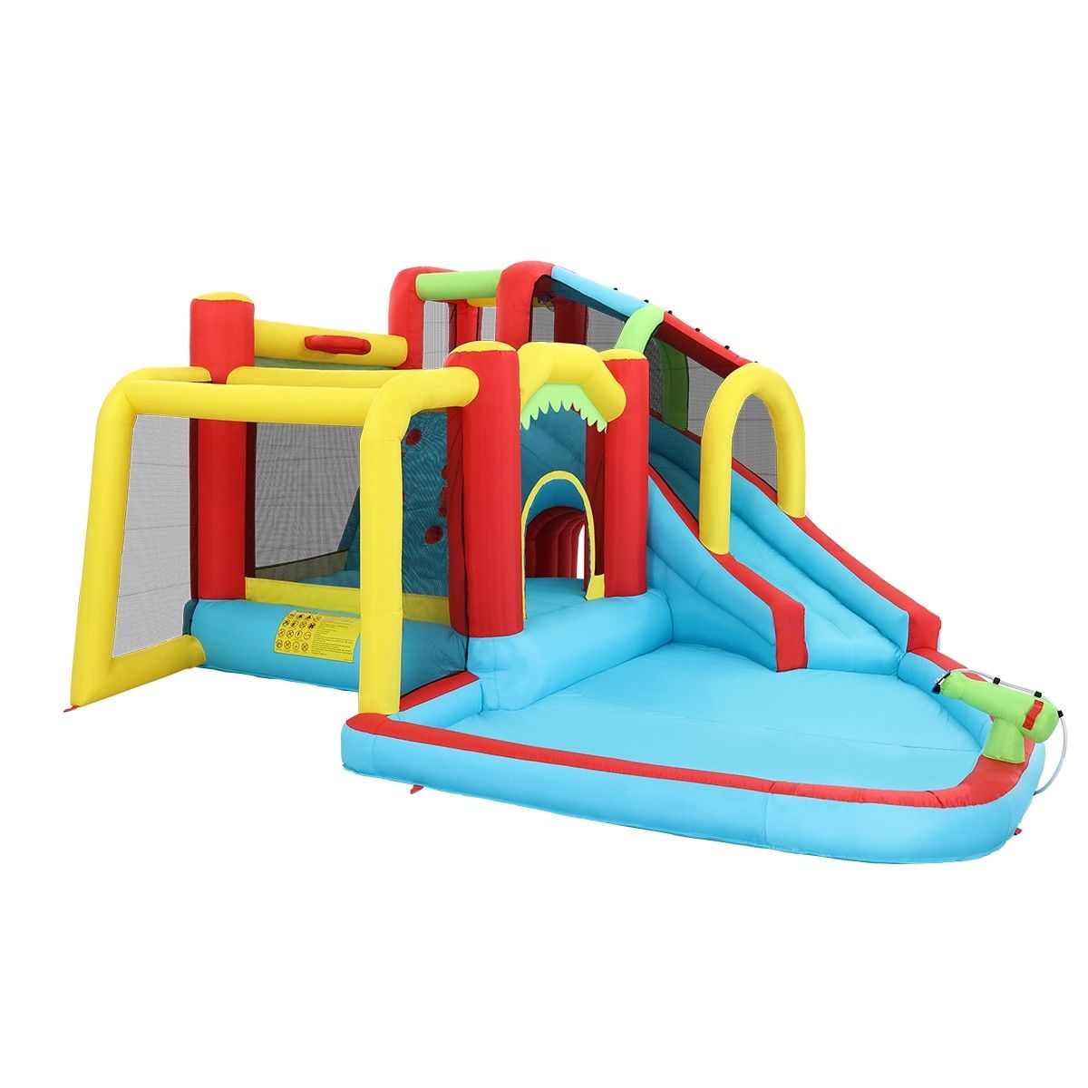 Inflatable Water Park Slide Water Jumping Castle with Cannon | Crazy Sales