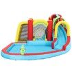 8 In 1 Inflatable Water Park Slide Jumping Castle Soccer Goal with Cannon