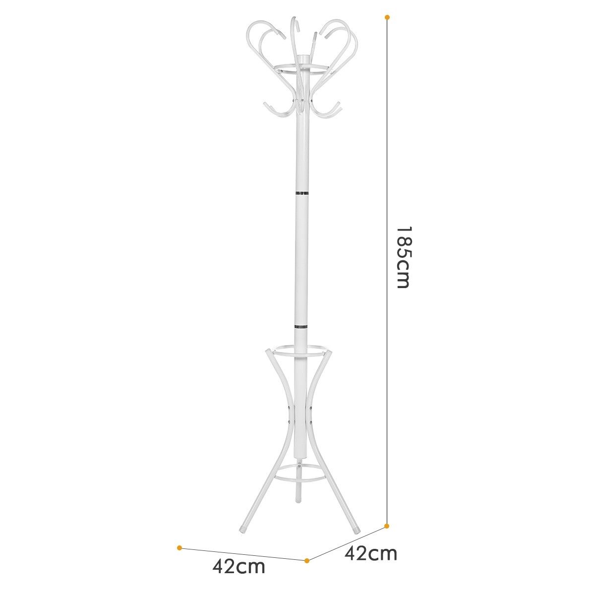 Classic Style Metal Coat Hanger Vintage Jacket Stand Rack White Crazy