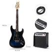 Melodic Full-Size 39 inch Electric Guitar with Bonus Amplifier Blue