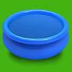 Round Pool Cover 488 cm PE Blue