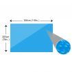 Rectangular Pool Cover 300 x 200 cm PE Blue