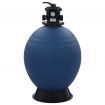 Pool Sand Filter with 6 Position Valve Blue 660 mm