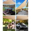 Instahut Shade Sail Cloth Shadecloth Rectangle Heavy Duty Sand Sun Canopy 3x4m