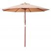 Instahut 2.7M Outdoor Pole Umbrella Cantilever Stand Garden Umbrellas Patio Beige