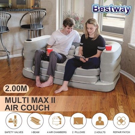 Air Couch Sofa Lounger Inflatable Pull Out Sofa Air Mattress