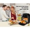 Maxkon Air Fryer Cooker Convection Oven Small Oven 12L with Bonus Recipes Black