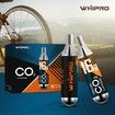 Whipro 16-gram Threaded CO2 Cartridges for Bicycle Tires Basketball Football -10 Pack