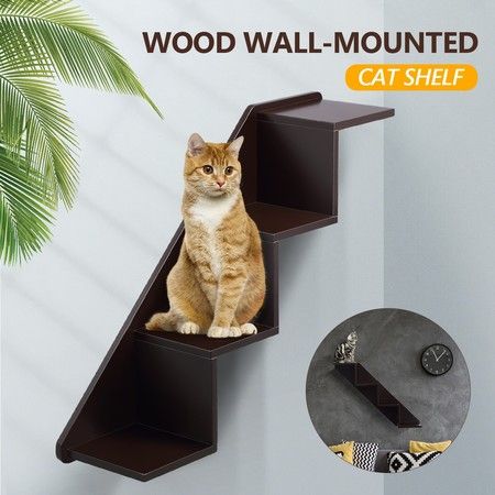 Petscene Cat Stairs Wall Shelves, Cool Cat Wall Shelves