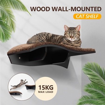 Petscene Cat Perch Contoured Cat Bed Wall Mounted With Wool Cover Crazy Sales