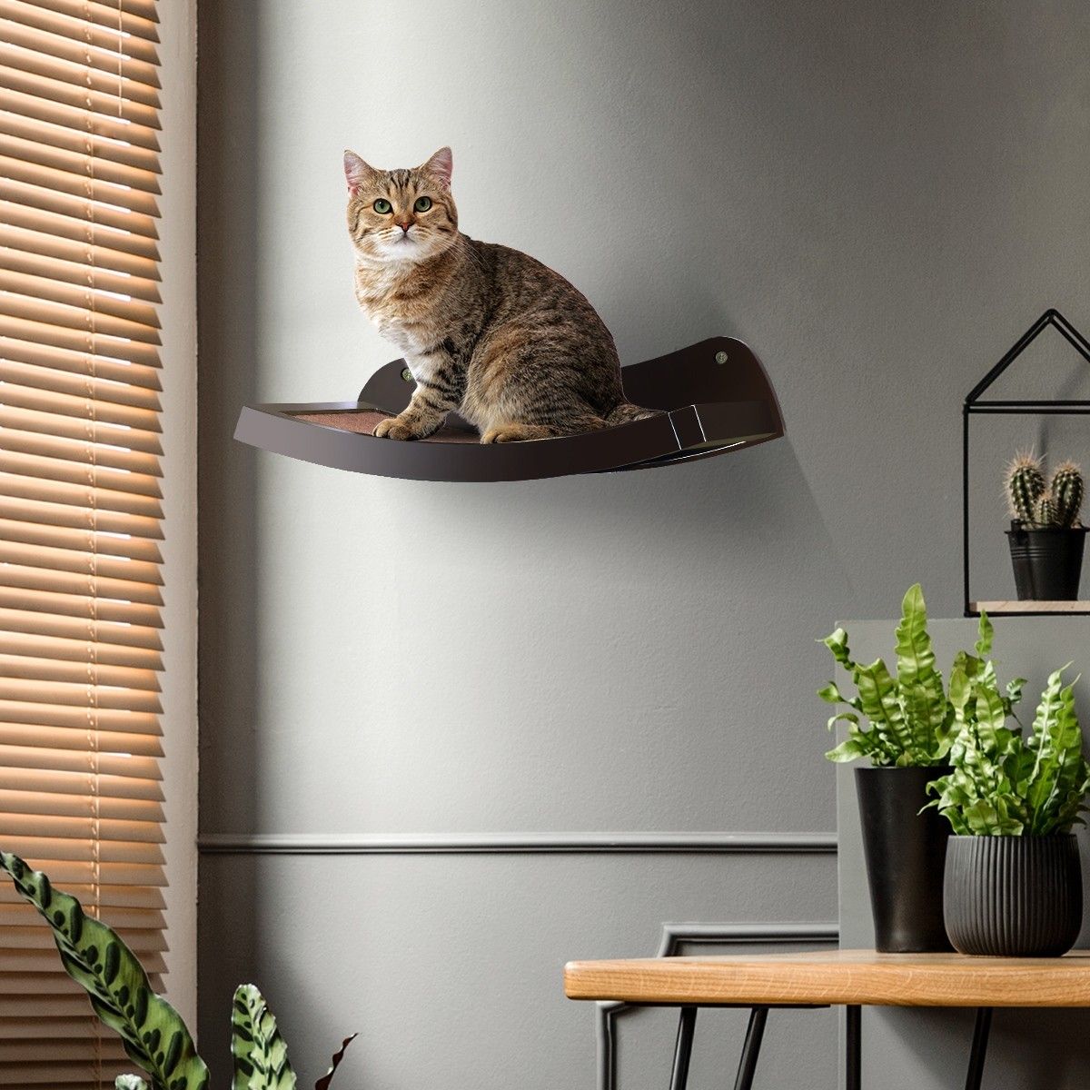 Petscene Cat Bed Cat Wall Shelves Cat Perch Wall Mounted Cat Tree