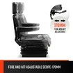 Adjustable Universal Suspension Tractor Seat Forklift Excavator Truck Backrest Chair PU Leather