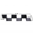 5-Tier Corner Wall Shelf Display Storage Shelves - Black