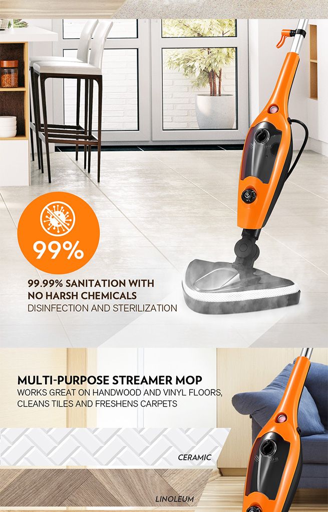 14in1 Steam Mop Handheld Steamer with Accessories Crazy Sales