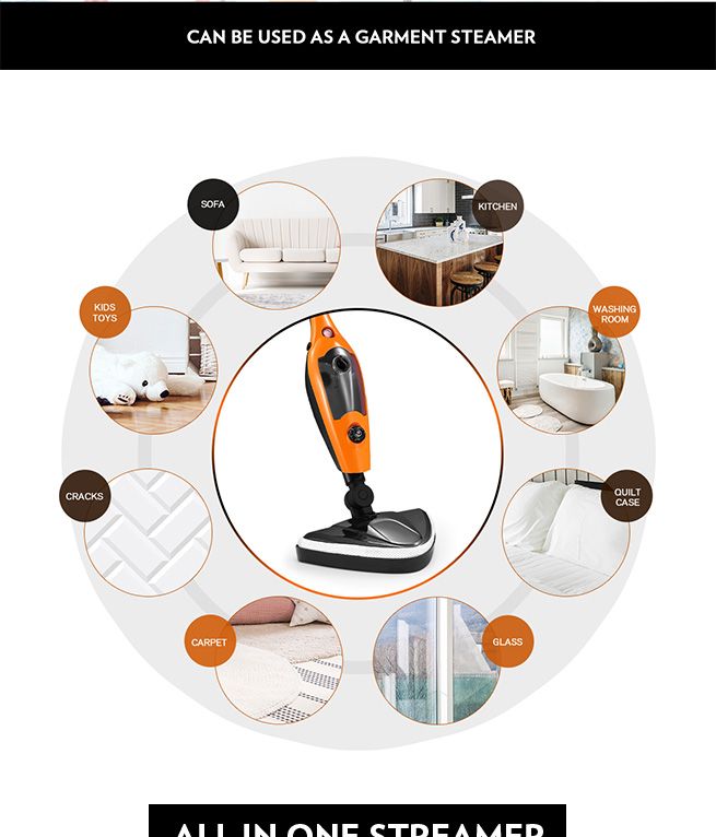 14in1 Steam Mop Handheld Steamer with Accessories Crazy Sales