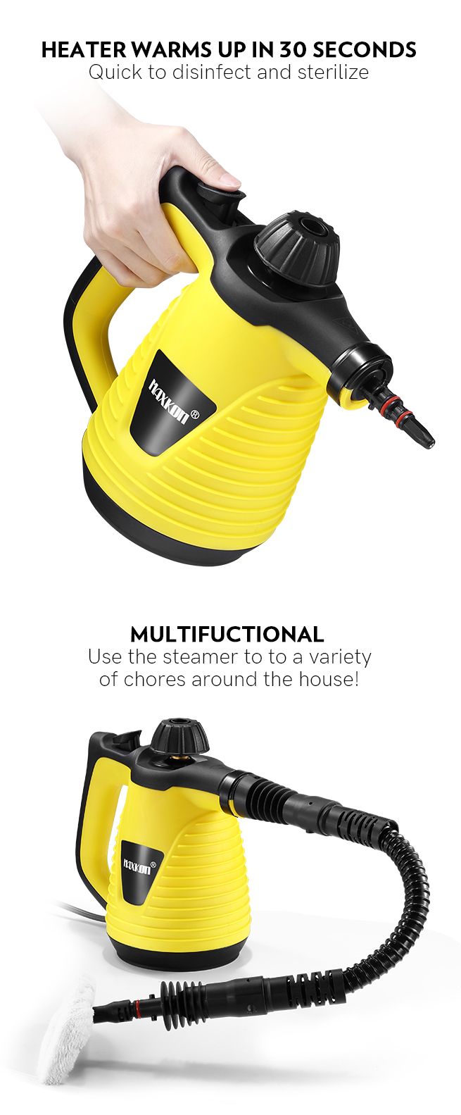 13in1 Handheld Steam Cleaner Mop with Accessories Crazy Sales