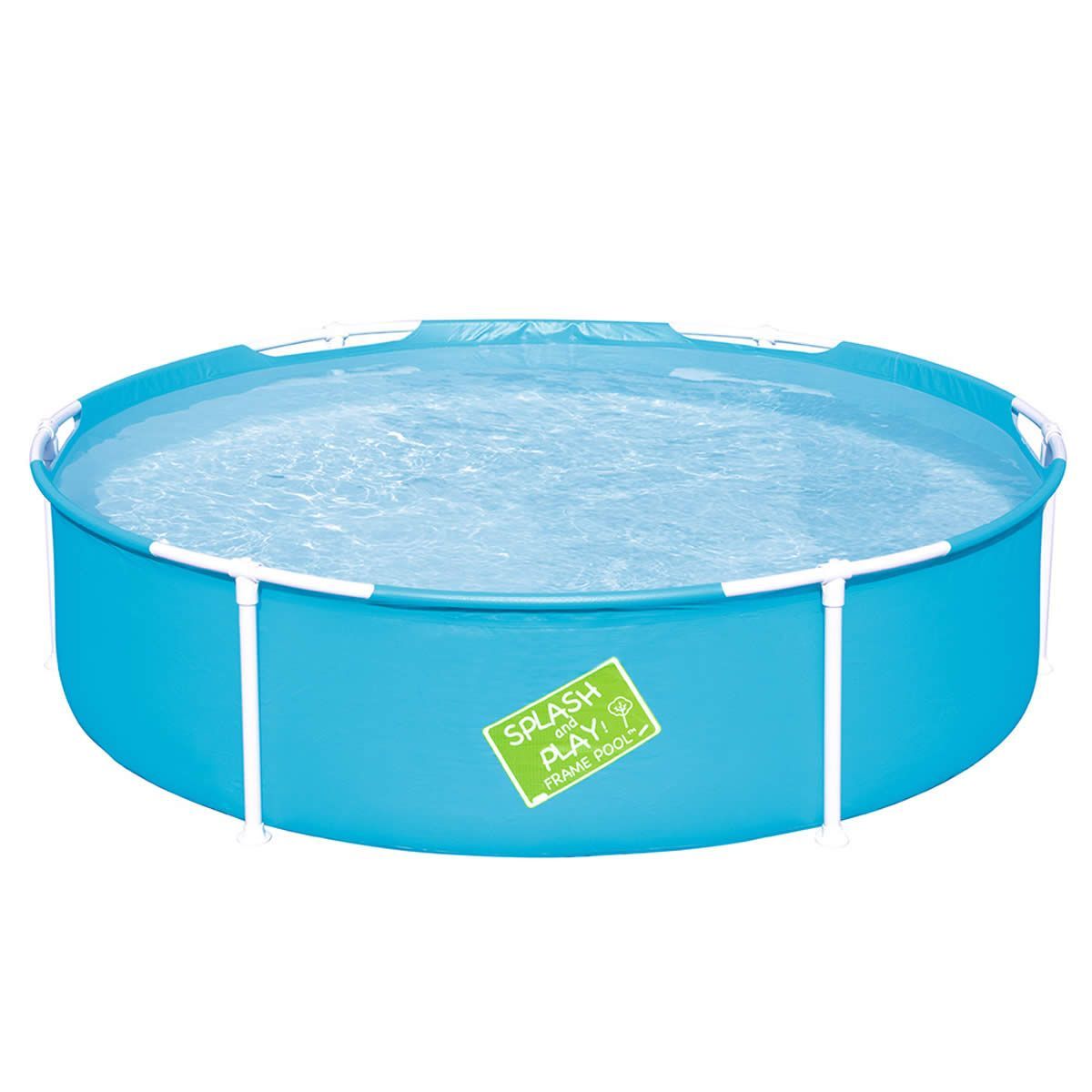 Bestway Kids Pool 152x38cm Round Steel Frame Swimming Pools Above Ground 580L