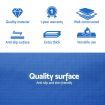 Everfit 4X1M Inflatable Air Track Mat 20CM Thick with Pump Tumbling Gymnastics Blue