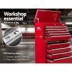 Giantz 14 Drawer Tool Box Cabinet Chest Mechanic Garage Storage Trolley Red