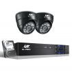 UL-Tech CCTV Security System 2TB 4CH DVR 1080P 2 Camera Sets