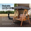 Gardeon Swing Chair Wooden Garden Bench Canopy 2 Seater Outdoor Furniture