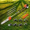 Giantz 65CC Pole Chainsaw Hedge Trimmer Brush Cutter Whipper Snipper 9-in-1 4.3m