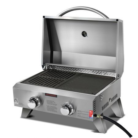 Cursus Initiatief dok Grillz Portable Gas BBQ LPG Oven Camping Cooker Grill 2 Burners Stove  Outdoor | Crazy Sales