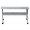 Cefito 304 Stainless Steel Kitchen Benches Work Bench Food Prep Table with Wheels 1829MM x 610MM