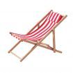 Gardeon Outdoor Deck Chair Wooden Sun Lounge Folding Beach Patio Furniture Red