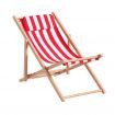 Gardeon Outdoor Deck Chair Wooden Sun Lounge Folding Beach Patio Furniture Red