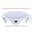 2 x 6" In Ceiling Speakers Home 80W Speaker Theatre Stereo Outdoor Multi Room