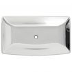Wash Basin 71x38x13.5 cm Ceramic Silver